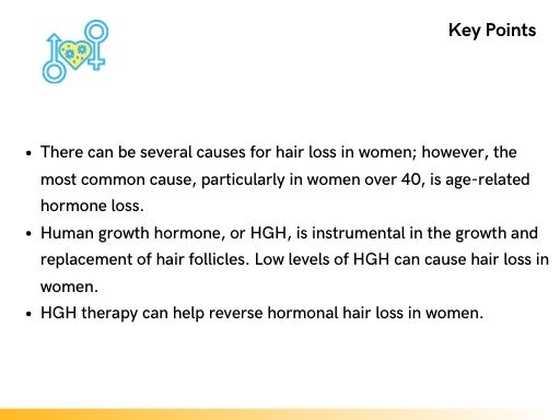 key points about female hair loss