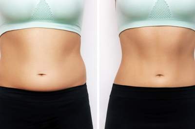 period bloating before and after