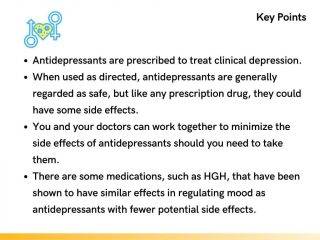 Antidepressants and side effects key points